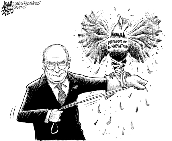 dick cheney handling bald eagle