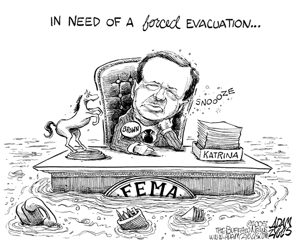 brown, fema, katrina