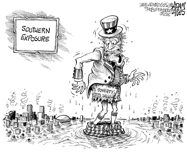 katrina, uncle sam, poverty