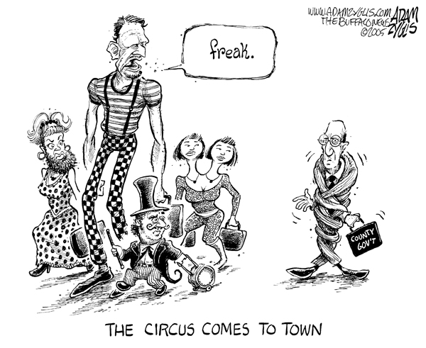 circus, erie county, freak
