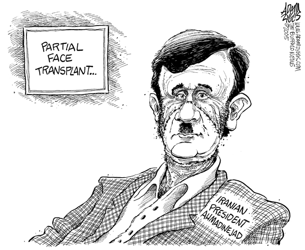 face transplant, hitler, ahmadinejad