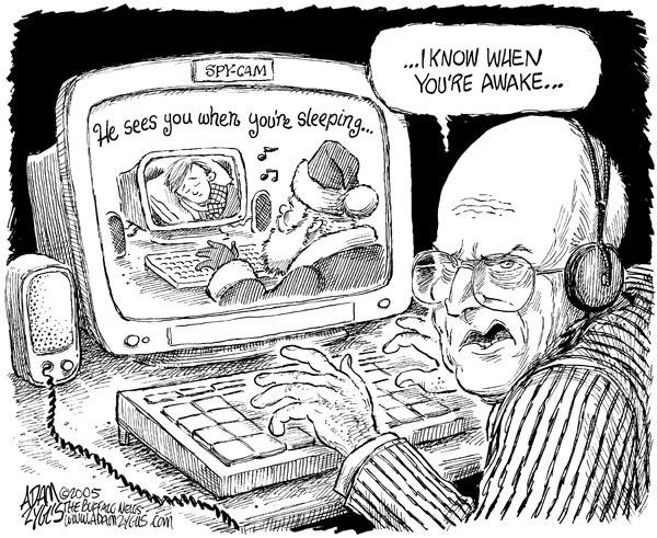 cheney, spying, christmas, santa