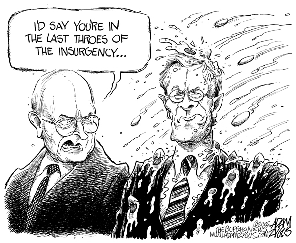 cheney, rumsfeld, insurgency