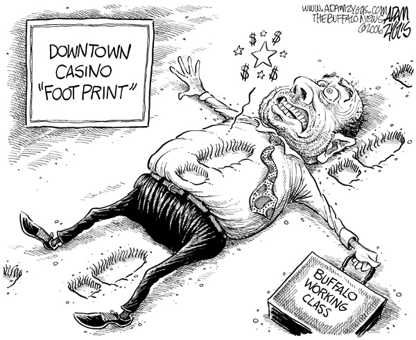 downtown casino, buffalo, footprint, working class