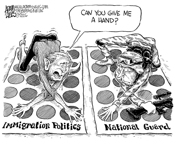 bush, immigration, national guard, twister