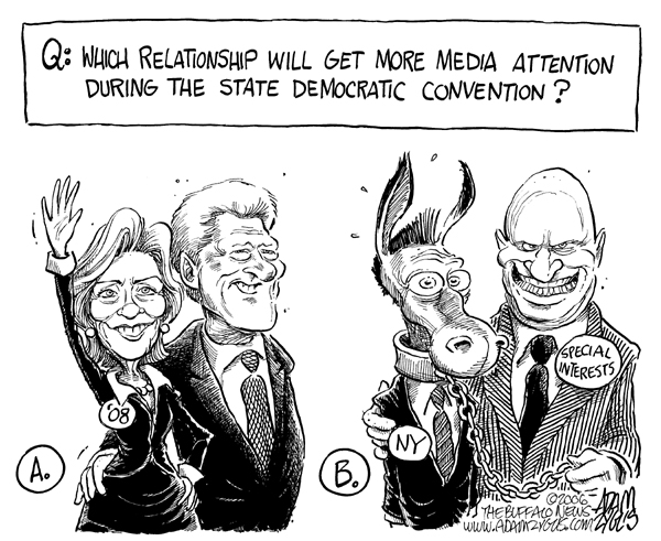 clinton, bill, hillary, ny, democrats, special interests, relationship, media