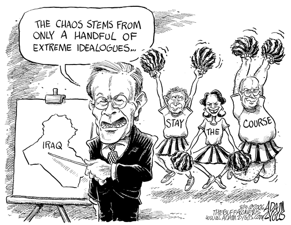 rumsfeld, extremists, bush, iraq