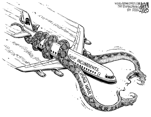 snakes, plane, gop, iraq war