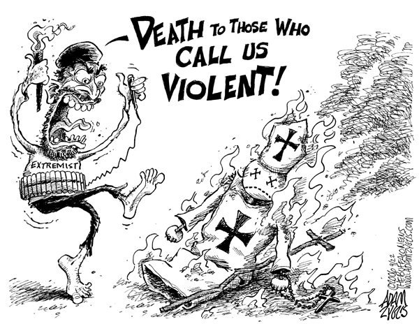 pope; violent; islam