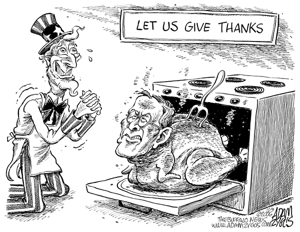 rumsfeld; resign; turkey; thanksgiving