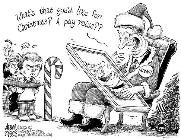 albany; pay raise; santa; christmas
