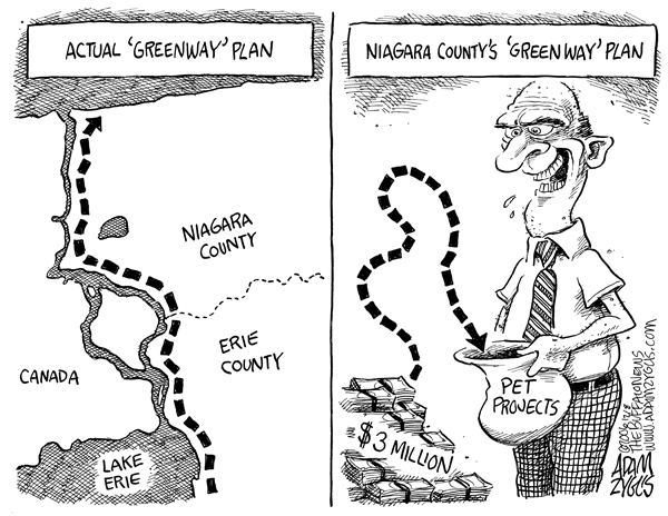 greenway; niagara county; public money