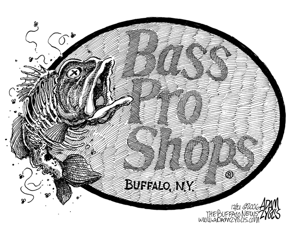 bass pro; buffalo; rotten; fish