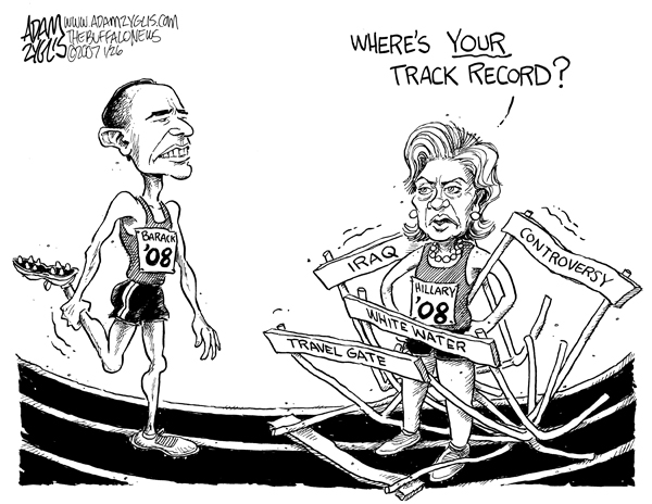 barack; obama; hillary; clinton; track; hurdles