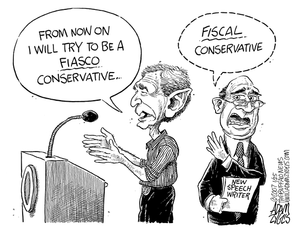 bush; conservative; fiasco; fiscal