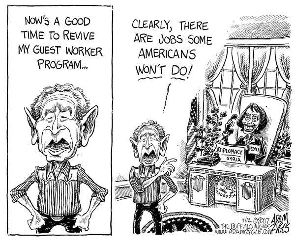 bush; pelosi; diplomacy; guest worker