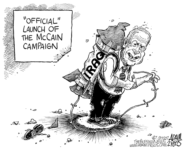 McCain; campaing; launch; iraq