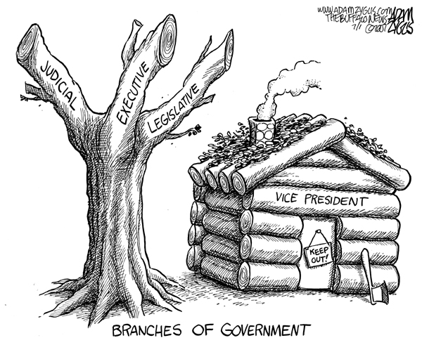 cheney; branches of government; power; secrecy