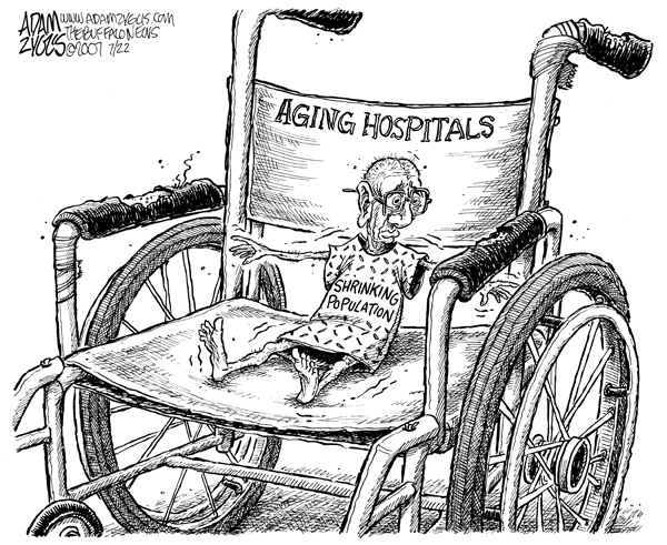 wny, aging hospitals, shrinking population, wheelchair