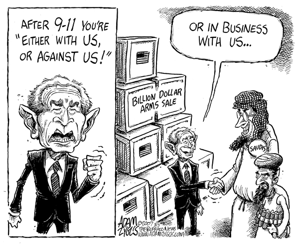 bush, saudis, arms sale, 911, business