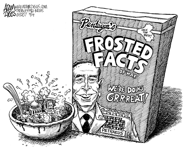 iraq, petraeus, frosted facts, report