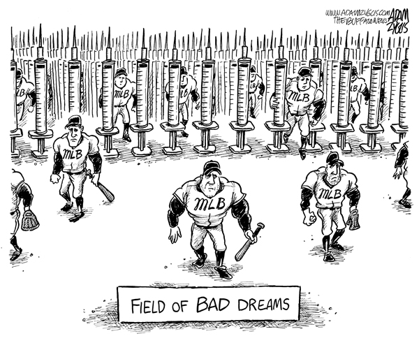 mlb, baseball, steroids, needles, syringe, field of dreams, mitchell report