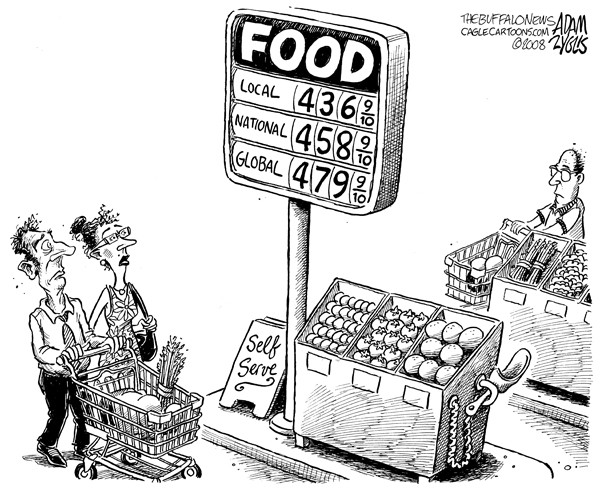food prices, local, gas prices, oil, energy, transportation costs, inflation