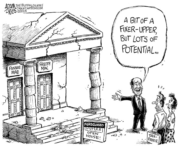 fannie mae, freddy mac, foreclosure, duplex, bernanke, fed, taxpayer, bailout