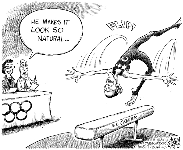 olympics, barack, obama, flip flop, balance beam, natural, the center