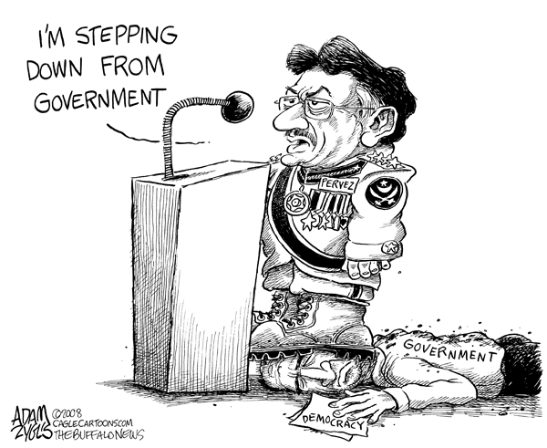 pervez, musharraf, pakistan, stepping down, government, dictator, police state, pakistan