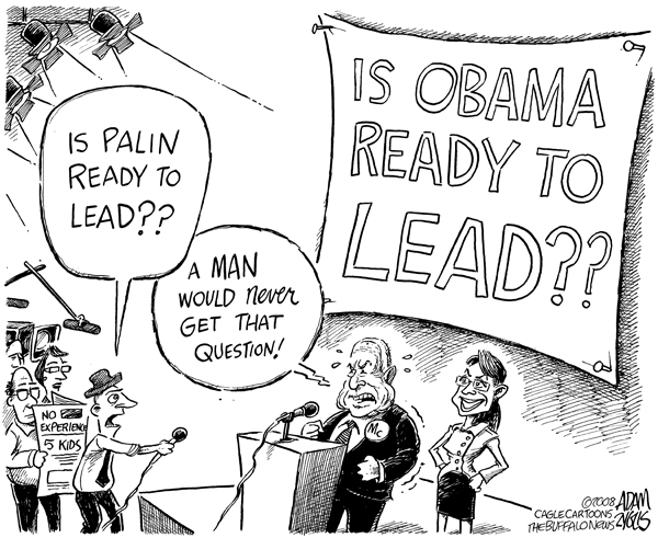 mccain, john, palin, sarah, ready to lead, obama, sexist, politics, media