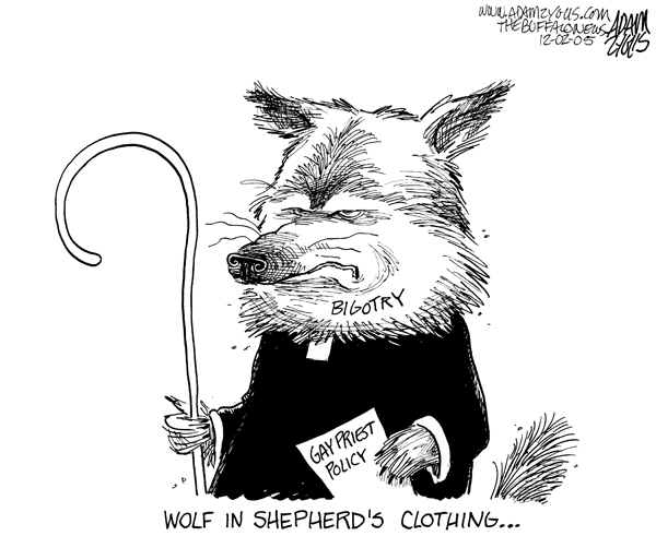 catholic church, wolf, gay priest policy